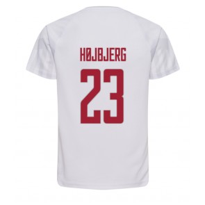 Danmark Pierre-Emile Hojbjerg #23 Udebanetrøje VM 2022 Kort ærmer